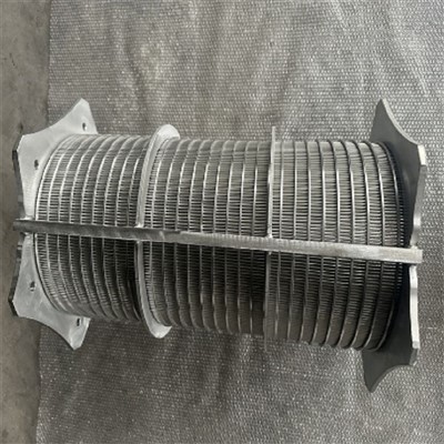 Cilindros de tela de arame em cunha