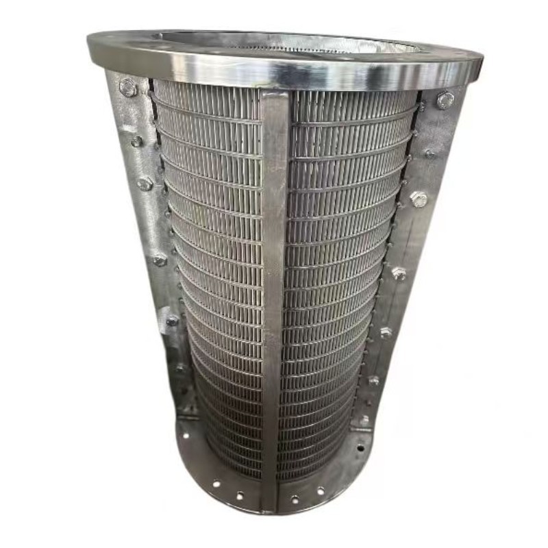 Tubo de tela de arame em cunha